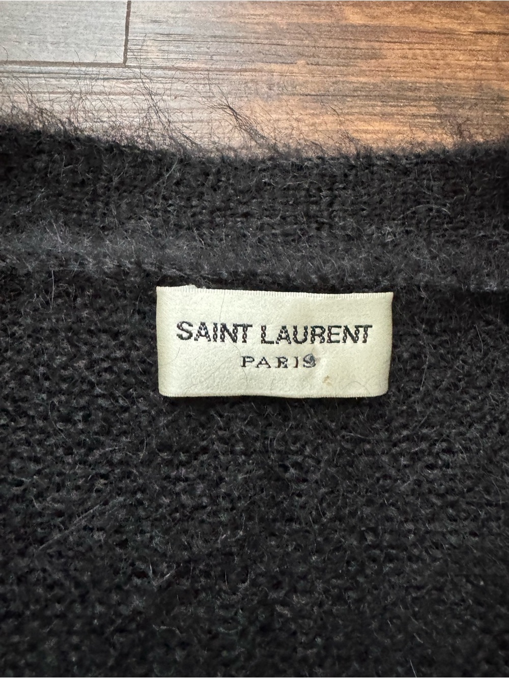 Saint Laurent Star Embellished Mohair Women’s Cardigan Sweater ~ Made in Italy - Picture 7 of 15